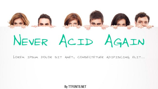 Never Acid Again example